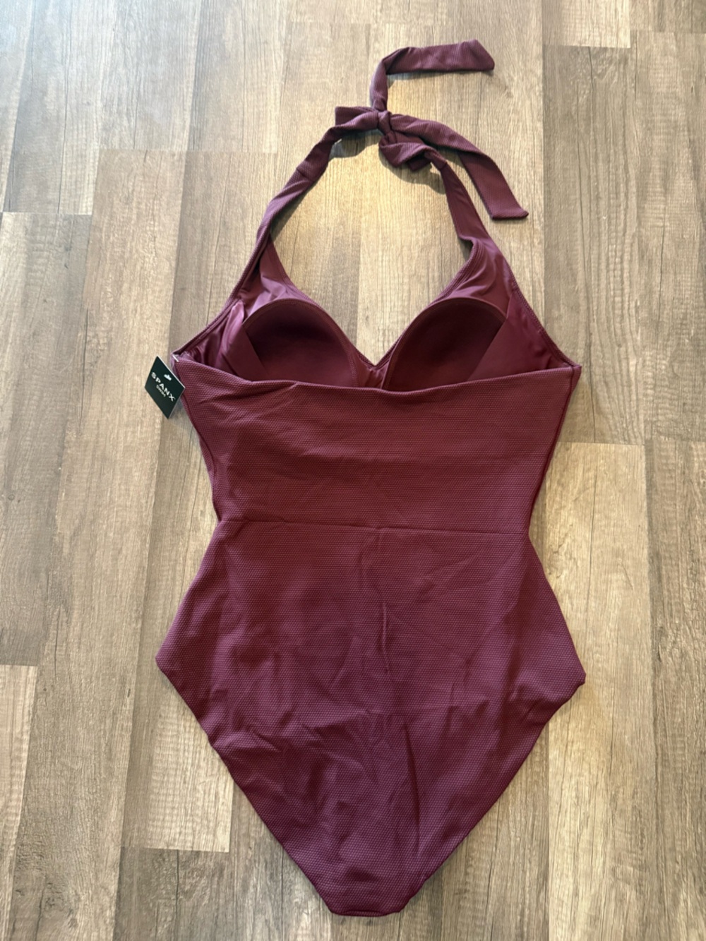 Spanx Women's One Piece Swimsuit In A Rich Mulberry - Picture 5 of 8